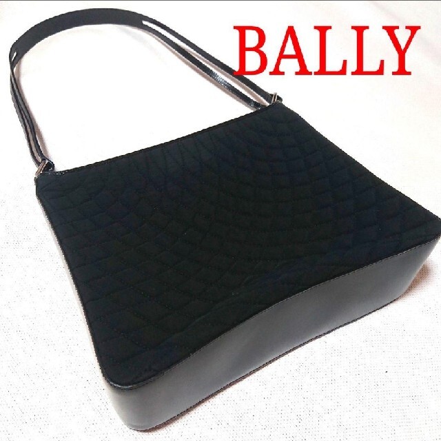 バリー　BALLY キルティングショルダーハンドバッグ　ヴィンテージ　黒