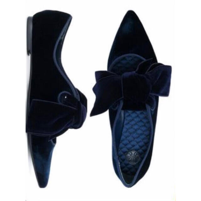 Tory Burch - トリーバーチ ベロアリボンフラットシューズの通販 by m