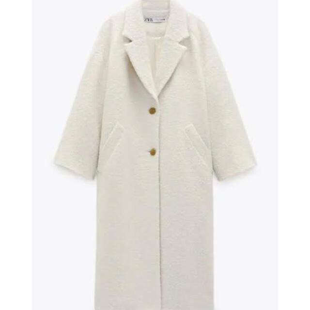 新品 未使用 ZARA ニットコート オフホワイト