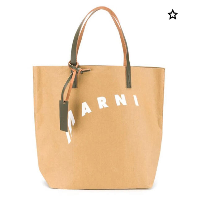 【今週末限定】MARNI セルロース製 ショッピングバッグ | フリマアプリ ラクマ