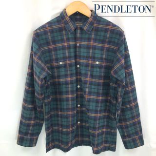 ペンドルトン(PENDLETON)のPENDLETON ペンドルトン オープンカラー　チェックシャツ　L(シャツ)