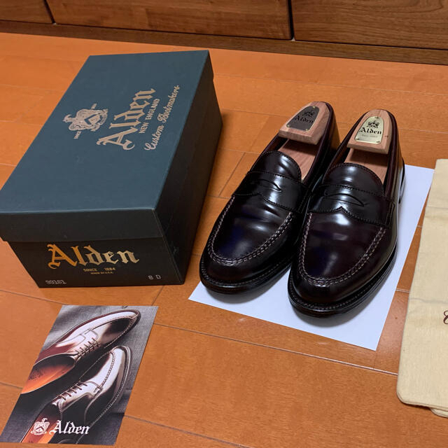 ※値下げ【美品】Alden 8D LEFFOT別注　コードバン #8