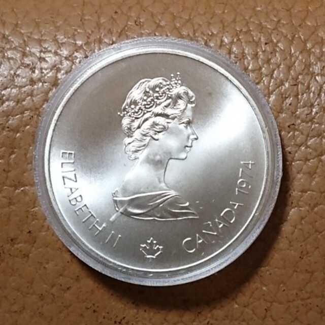 1976年)カナダ モントリオール オリンピック記念10ドル超大型銀貨の 