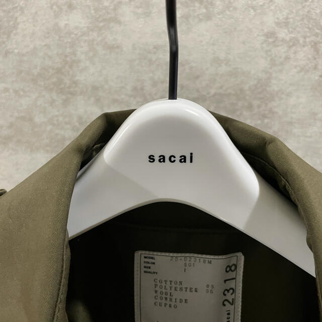 sacai(サカイ)のsacai 20aw CottonGabardineWoolMeltonCoat メンズのジャケット/アウター(トレンチコート)の商品写真