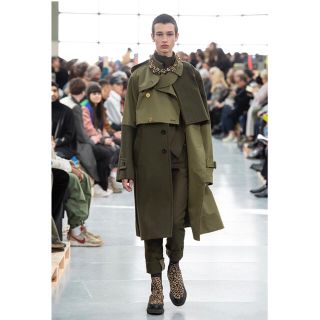 サカイ(sacai)のsacai 20aw CottonGabardineWoolMeltonCoat(トレンチコート)