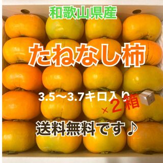 2M3 和歌山県産　たねなし柿♪ ご家庭用　40個入り(フルーツ)