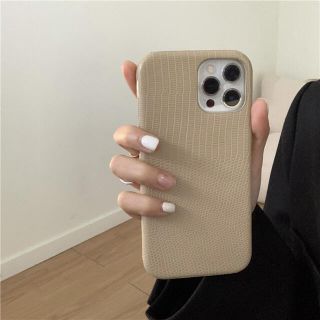 ロンハーマン(Ron Herman)の新品／新商品Instagramで人気　リザード風　iPhoneケース ベージュ(iPhoneケース)