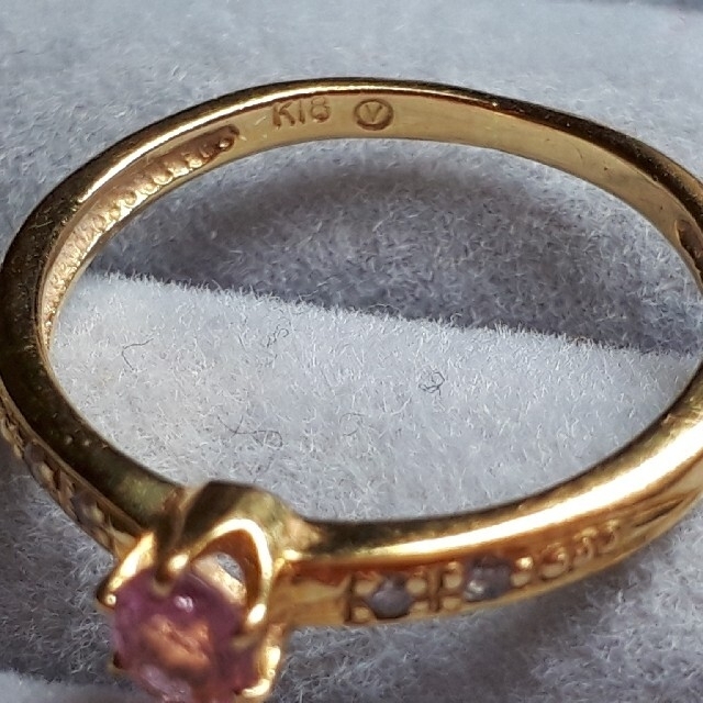 Vendome Aoyama(ヴァンドームアオヤマ)のピンク石　ダイヤモンド　k18リング レディースのアクセサリー(リング(指輪))の商品写真