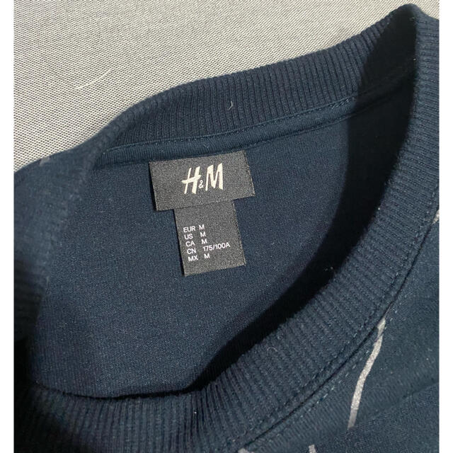 H&M(エイチアンドエム)の【美品】H&M メンズトレーナー メンズのトップス(Tシャツ/カットソー(七分/長袖))の商品写真