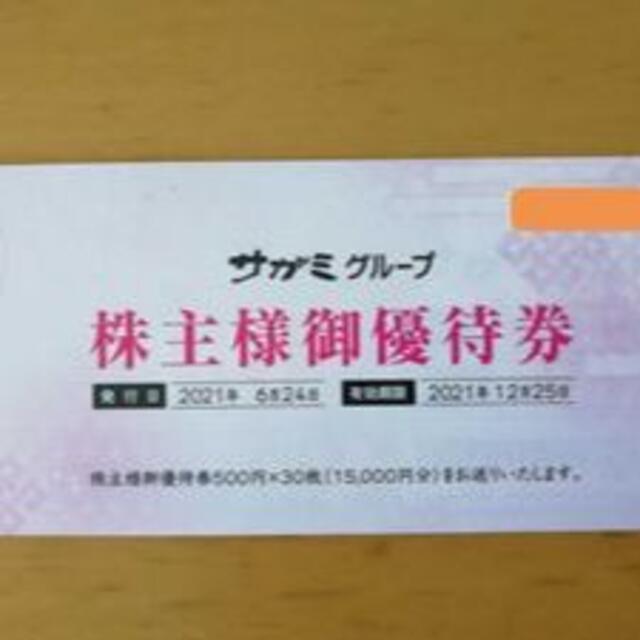 限定完売モデル サガミホールディングス 株主優待券 15000円分
