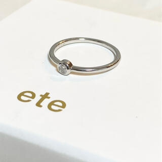 ete - 【美品】ete エテ プラチナ ダイヤモンドリング ブライトの通販 