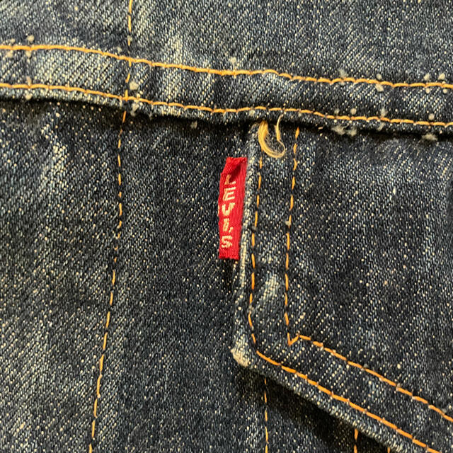 Levi's(リーバイス)のレア リーバイス71205BIGE デカパッチ サイズ42 1966年頃 メンズのジャケット/アウター(Gジャン/デニムジャケット)の商品写真