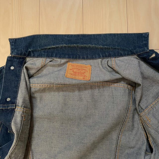 Levi's(リーバイス)のレア リーバイス71205BIGE デカパッチ サイズ42 1966年頃 メンズのジャケット/アウター(Gジャン/デニムジャケット)の商品写真