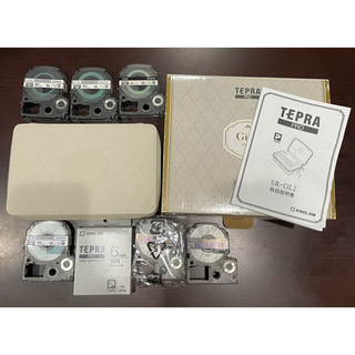 ガーリーテプラ クリーム SR-GL2 テプラ PRO ＋テープ類7つ(OA機器)