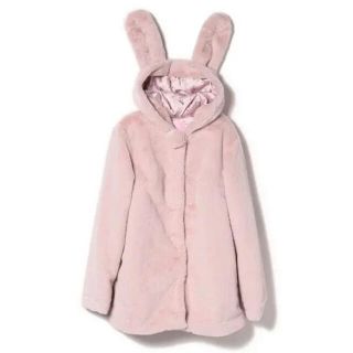 新品未使用タグ付き うさみみコート 毛皮/ファーコート