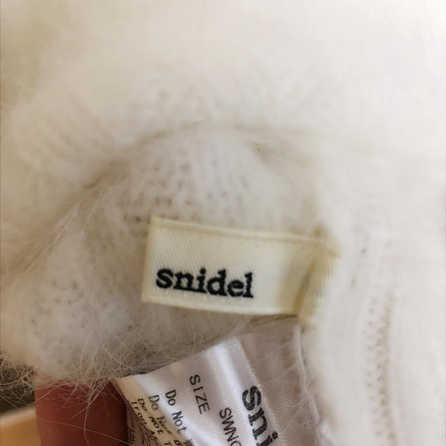 値下げしました！ snidel ショルダーチュールニットワンピース