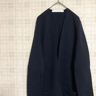 エバニュー UNIQLO LEMAIRE ノーカラーロングジャケット カーディガン