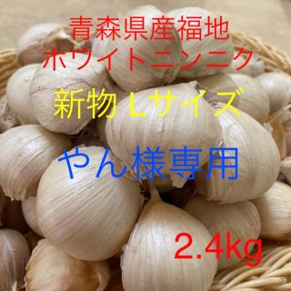 やん様専用 青森県産福地ホワイトニンニク Lサイズ2.4kg(野菜)