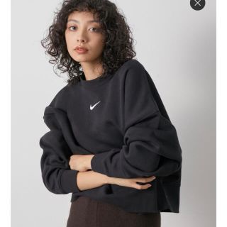 ナイキ(NIKE)の【L】ナイキ  エッセンシャル オーバーサイズド フリース　ブラック(トレーナー/スウェット)