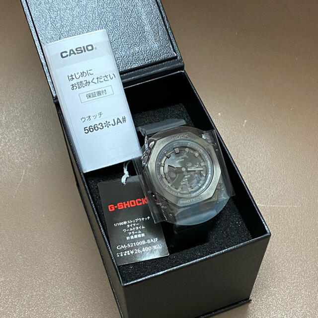 G-SHOCK(ジーショック)の新品 国内正規品 紙タグ付 GM-S2100B-8AJF  グレー　 メンズの時計(腕時計(アナログ))の商品写真