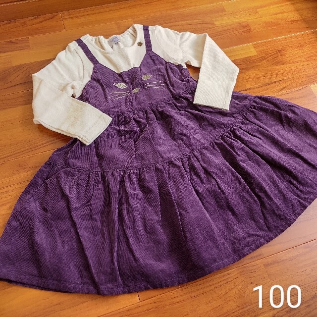 ANNA SUI mini(アナスイミニ)の100 アナスイミニ ワンピース 訳あり キッズ/ベビー/マタニティのキッズ服女の子用(90cm~)(ワンピース)の商品写真