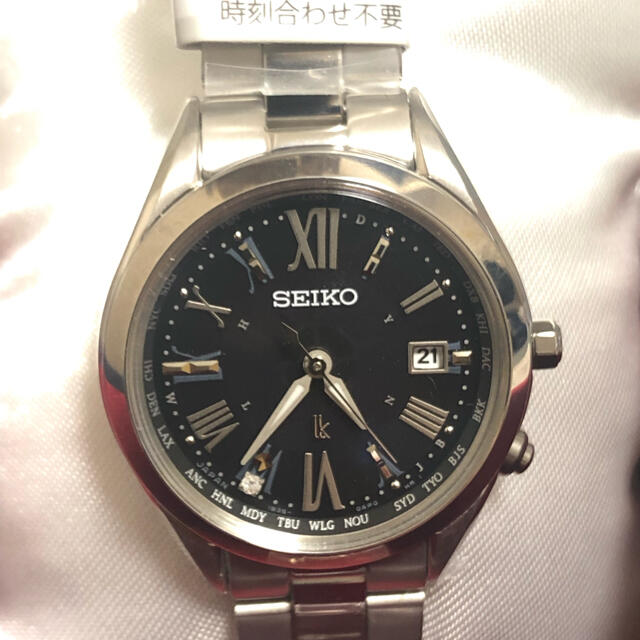 専用 新品 SEIKO ルキア ダイヤ入 レディース シルバー ソーラー腕時計