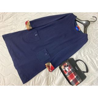 バーバリーブルーレーベル(BURBERRY BLUE LABEL)のブルーレーベル　クレストブリッジ    美品　ワンピース　38(ミニワンピース)