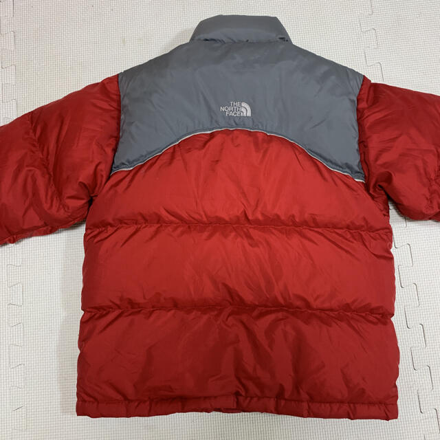 THE NORTH FACE(ザノースフェイス)の暖かい！ノースフェイス ダウンジャケット 600FIL レッド×グレー キッズ/ベビー/マタニティのキッズ服男の子用(90cm~)(ジャケット/上着)の商品写真