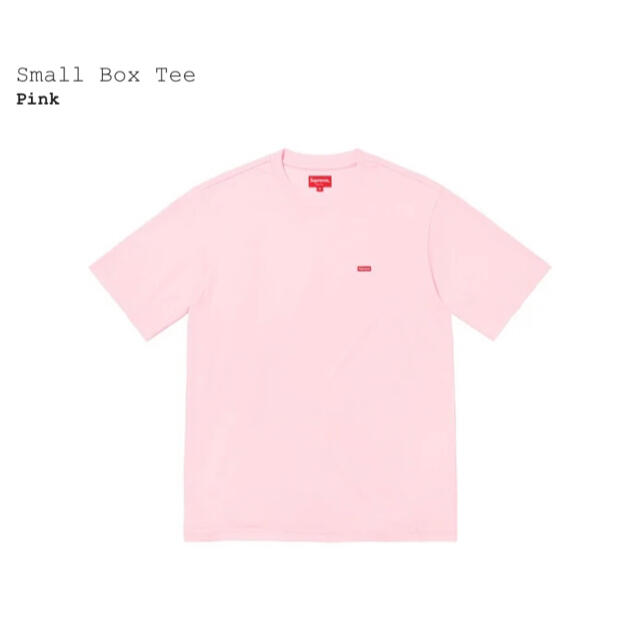 Supreme(シュプリーム)のsupreme small box tee pink Mサイズ メンズのトップス(Tシャツ/カットソー(半袖/袖なし))の商品写真