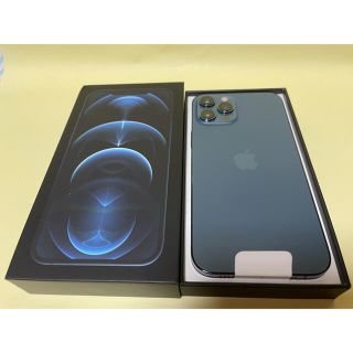 アイフォーン(iPhone)の新品交換未使用 iPhone12 Pro Max 128GB パシフィックブルー(スマートフォン本体)