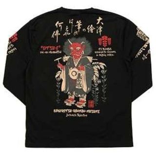 テッドマン(TEDMAN)の爆裂爛漫娘/鬼の念仏/ﾛﾝT/ﾌﾞﾗｯｸ/RMLT-317/ｴﾌ商会(Tシャツ/カットソー(七分/長袖))