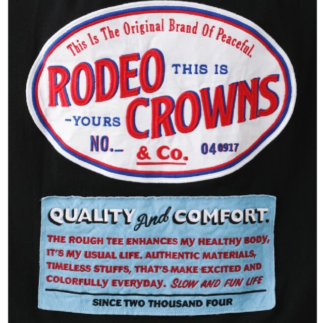 RODEO CROWNS WIDE BOWL(ロデオクラウンズワイドボウル)のRCWB  LOGO SIGN 5分袖ビッグトップス レディースのトップス(Tシャツ(半袖/袖なし))の商品写真