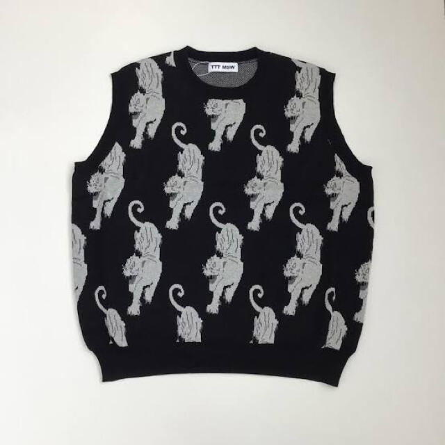 ALLEGE(アレッジ)のttt_msw panther knit vest  L メンズのトップス(ベスト)の商品写真