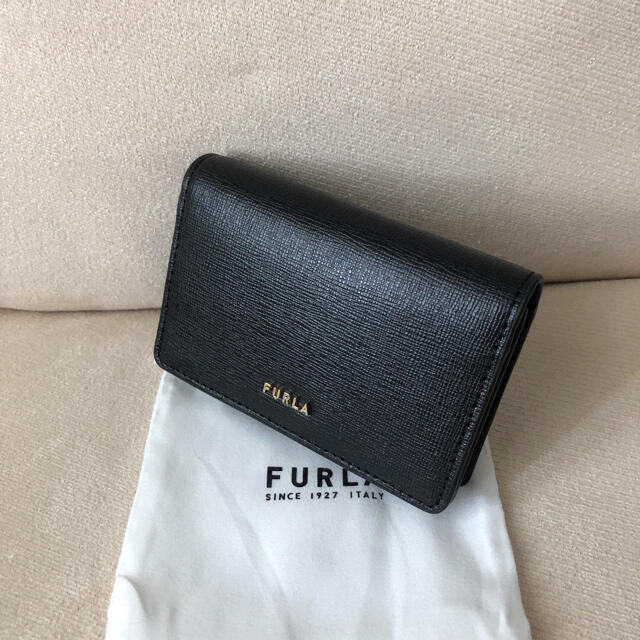 付属品全て有り☆新品 FURLA 定価14,300円 名刺ケース ブラック - 名刺 ...