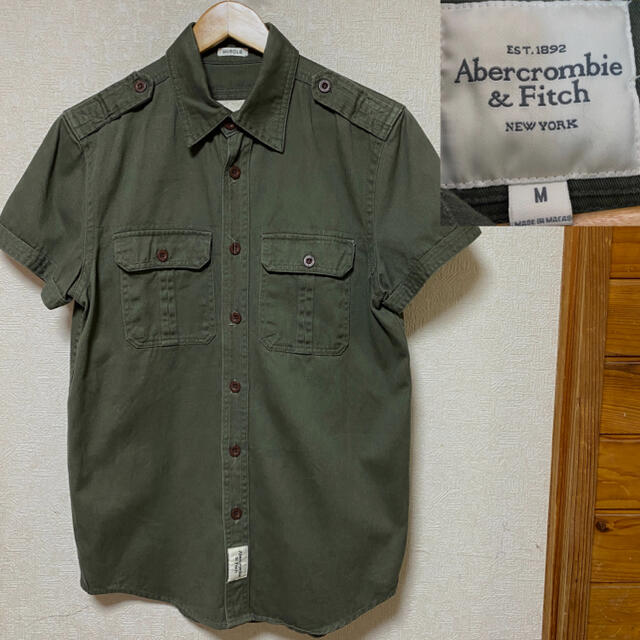 Abercrombie&Fitch(アバクロンビーアンドフィッチ)のAbercrombie&fitch  ミリタリー　シャツ　ワーク メンズのトップス(シャツ)の商品写真