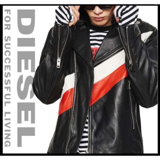 ディーゼル(DIESEL)の■新品13.8万DIESELディーゼルレザーライダースジャケットS(レザージャケット)