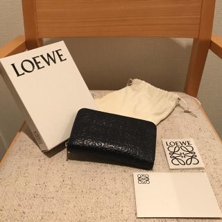 ロエベ(LOEWE)の正規保証　ロエベ　アナグラム　財布　ネイビー系(財布)