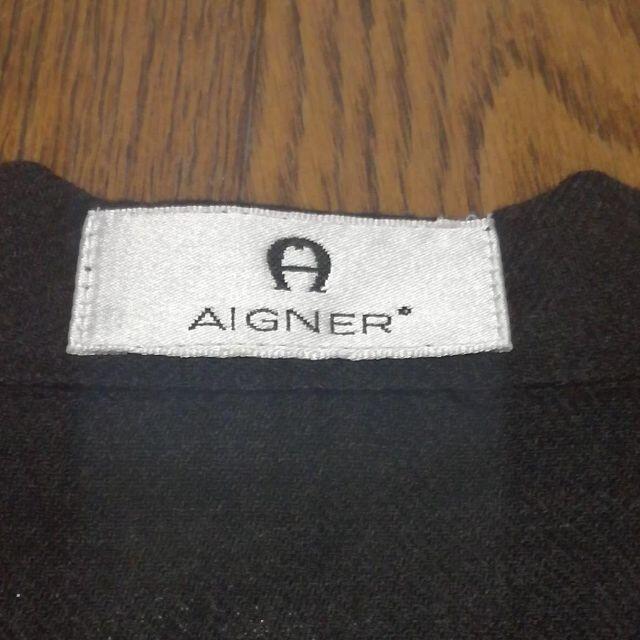 AIGNER(アイグナー)の1 A 美品　アイグナー　シャツ　ダークグレイ レディースのトップス(シャツ/ブラウス(長袖/七分))の商品写真