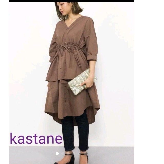 Kastane(カスタネ)の値下げ【kastane】コルセットワンピース レディースのワンピース(ひざ丈ワンピース)の商品写真