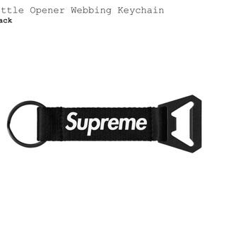 シュプリーム(Supreme)のBottle Opener Webbing Keychain 黒(キーホルダー)