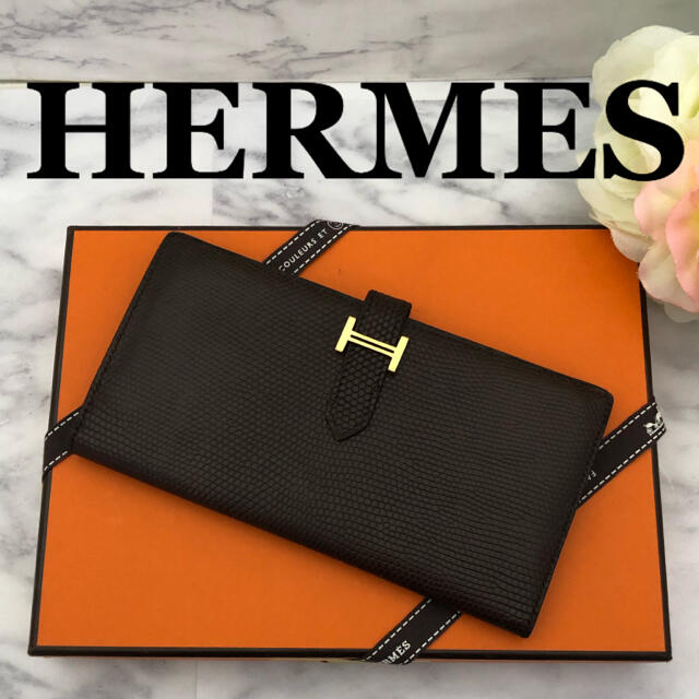 定価86%オフ❣週末セール価格❣️レア❣HERMÈSベアンリザード バイカラー❣レディース