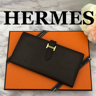 エルメス(Hermes)の定価86%オフ❣週末セール価格❣️レア❣HERMÈSベアンリザード バイカラー❣(財布)