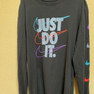 ナイキ(NIKE)のNIKE ロンt シャツ　【BLACKマルチカラー.中古品】(Tシャツ/カットソー(七分/長袖))