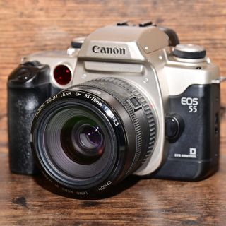 キヤノン(Canon)のフィルムカメラ　EOS55 レンズ付き　動作品(フィルムカメラ)