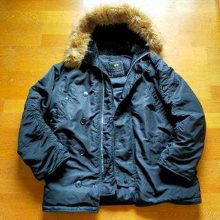 アルファインダストリーズ(ALPHA INDUSTRIES)のALPHA INDUSTRIES アルファ N-3B ジャケット Ｌサイズ(ミリタリージャケット)