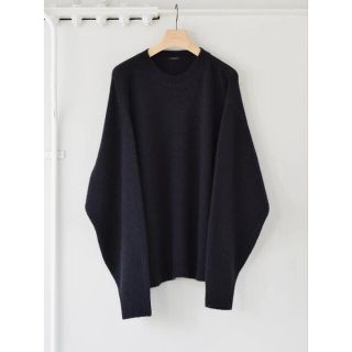 コモリ(COMOLI)のCOMOLI 21AW カシミヤクルーネックニット ネイビー サイズF  新品(ニット/セーター)