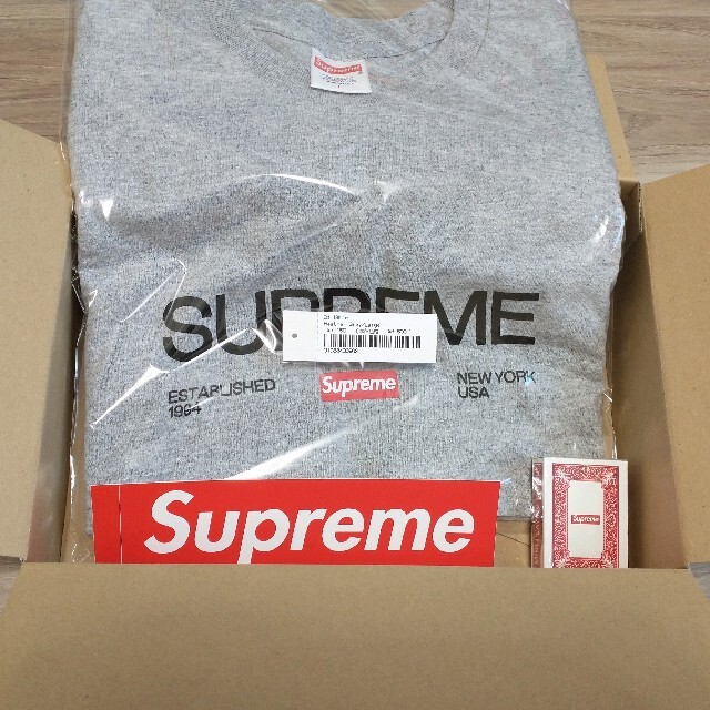 Supreme Est. 1994 Tee heater grey L