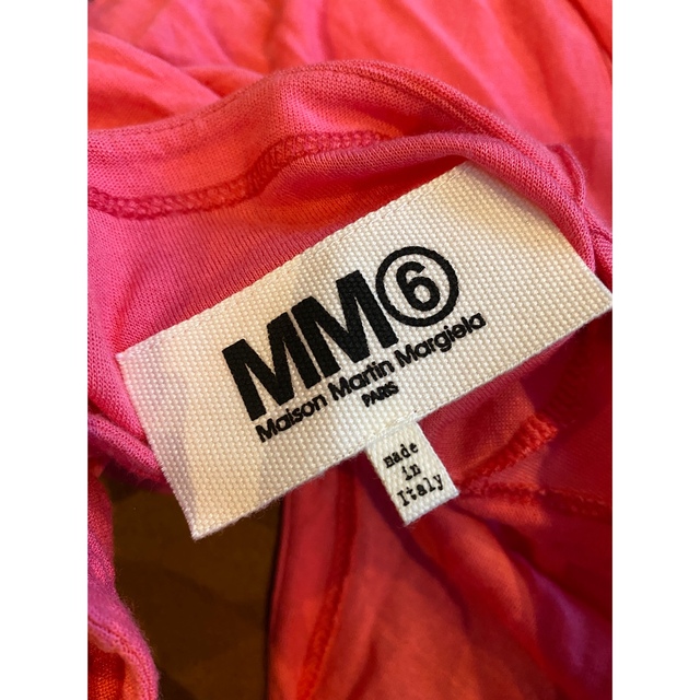 MM6(エムエムシックス)の1度のみ着用MM6ピンクデザインタンクトップマルジェラS レディースのトップス(Tシャツ(半袖/袖なし))の商品写真