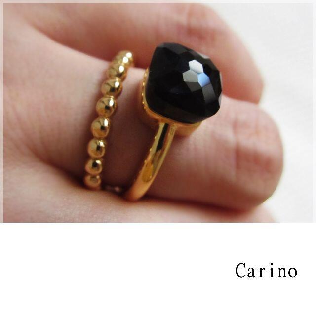 大粒 キャンディリング ブラック 9－１7.5号 レディースのアクセサリー(リング(指輪))の商品写真
