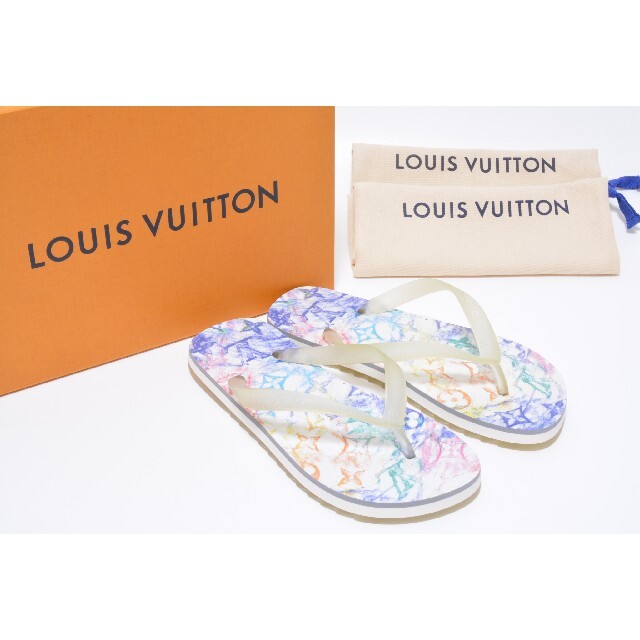 LOUIS VUITTON(ルイヴィトン)の国内完売品ルイヴィトン パステル モノグラム ビーチサンダル モリトールライン レディースの靴/シューズ(サンダル)の商品写真